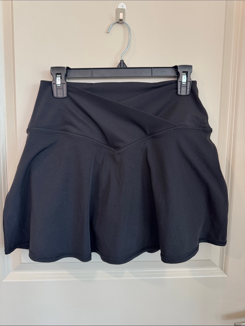 aerie offline Black Circle Skater skort with Crossover Waistband